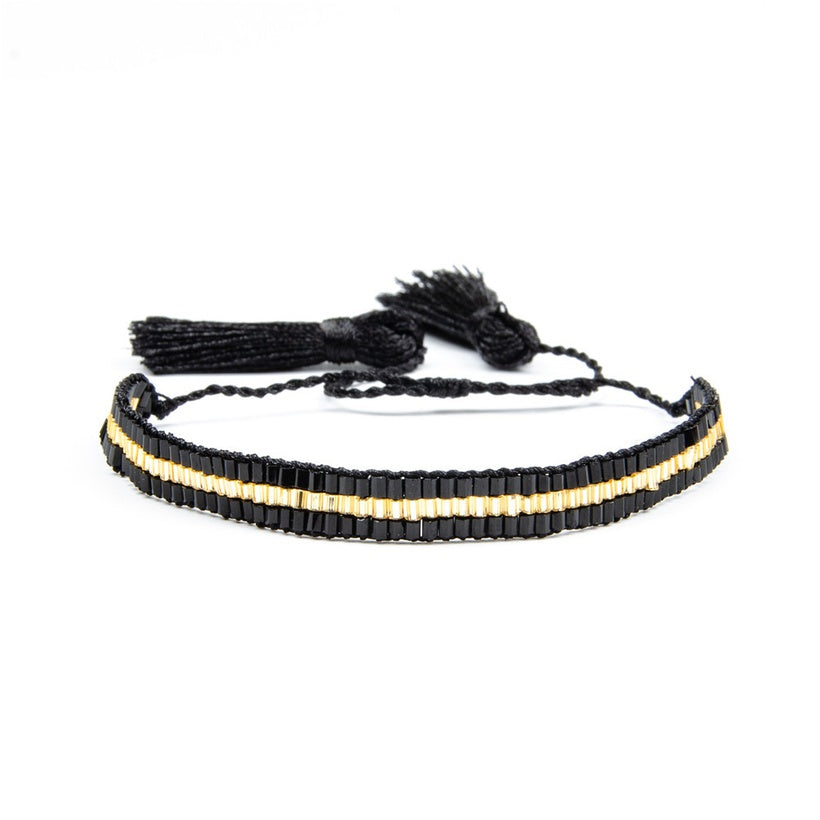 Black Lips & Evil Eye Bracelet Set