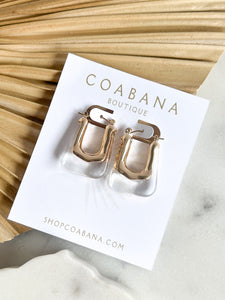 Acrylic Square Earrings
