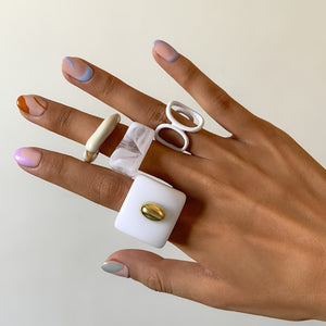 Ice White Ring